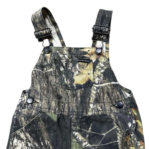 VTG Wolf Mountain Camo Overalls Bibs Size 24 Months Mossy Oak Hunting Deer - Picture 2 of 4